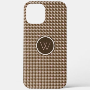 Brown with Rose Gold Houndstooth Case-Mate Case
