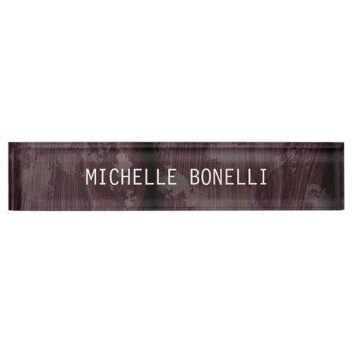 Brown Wood Design Background Plain Legible Modern Nameplate