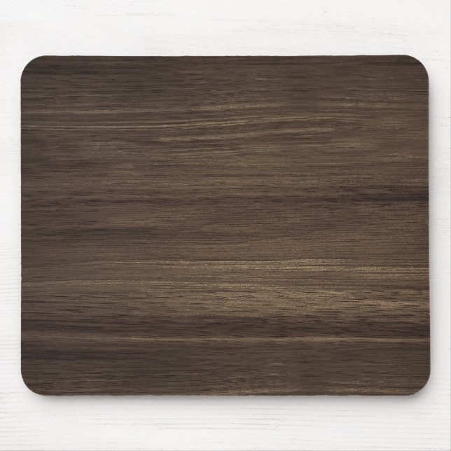 Brown Wood Mouse Pad (Front)