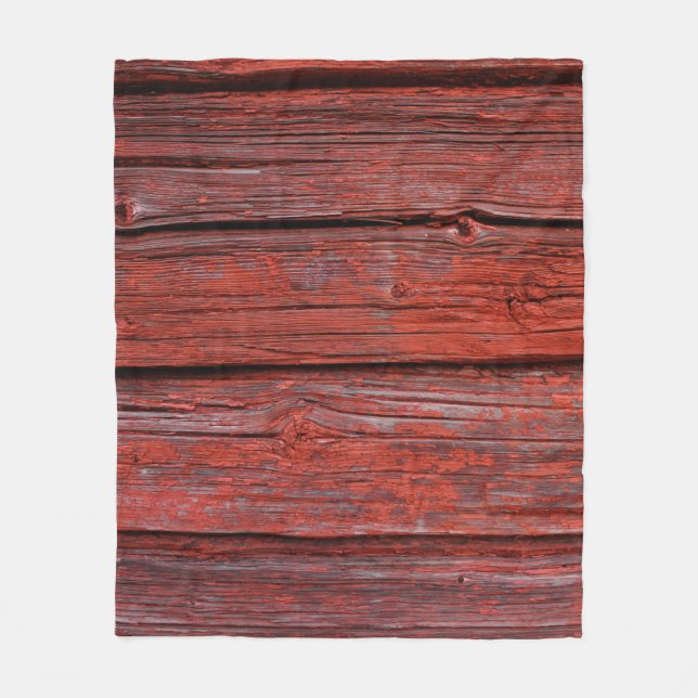 Brown wood plank fleece blanket (Front)