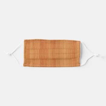 Brown Wood Plank Texture Adult Cloth Face Mask by TheSillyHippy at Zazzle