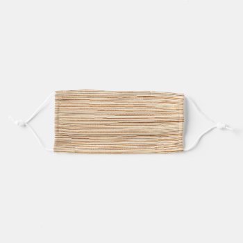 Brown Wood Plank Texture Adult Cloth Face Mask by TheSillyHippy at Zazzle