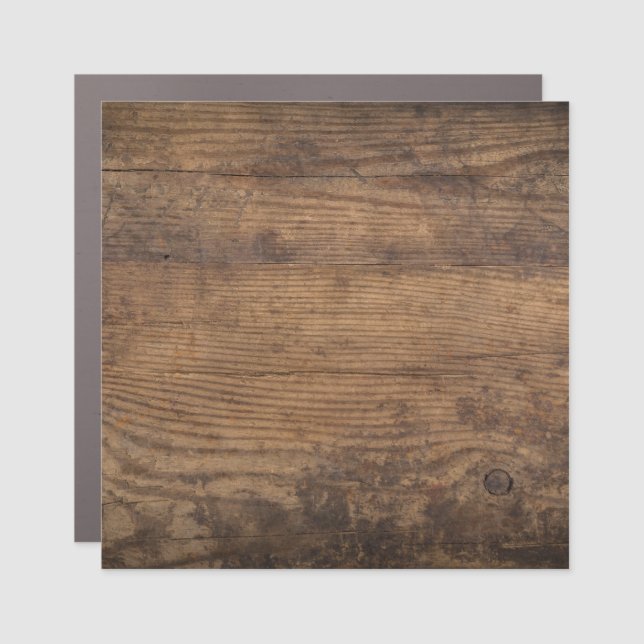 Brown Wood Texture Abstract Background Car Magnet (Front)