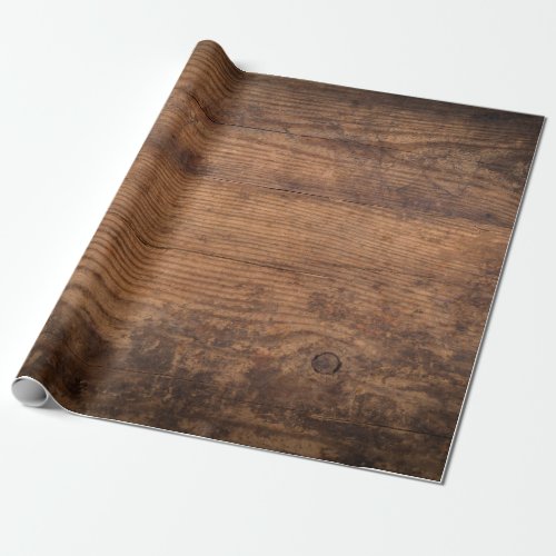 Brown wood texture Abstract background empty tem Wrapping Paper