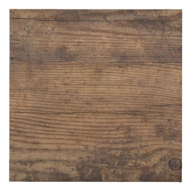 Brown Wood Texture Abstract Background Faux Canvas Print (Front)