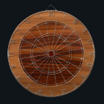 Brown wood texture circles dart board<br><div class="desc">Brown and dark brown wood texture print circle. Minimalistic design.</div>