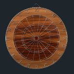 Brown wood texture circles dart board<br><div class="desc">Brown and dark brown wood texture print circle. Minimalistic design.</div>