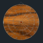Brown Wood Texture Dart Board<br><div class="desc">A minimalistic design featuring a brown wood texture.</div>