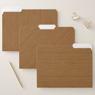 Brown wood texture file folder