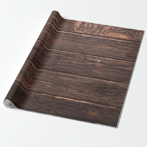 Brown Wood Wall Boards Texture Wrapping Paper
