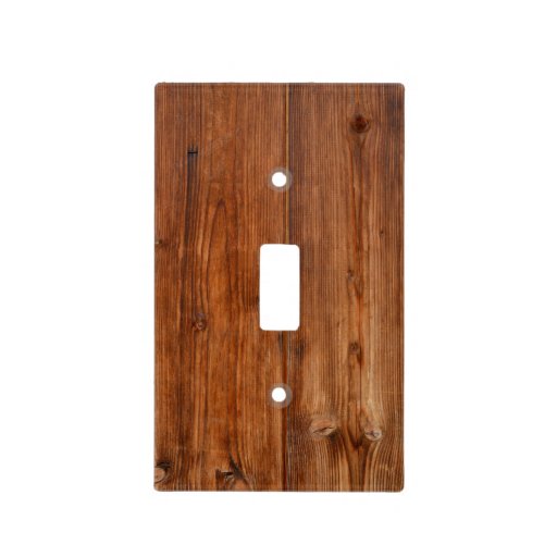 Brown Wood Wall Texture Structure Light Switch Cover | Zazzle