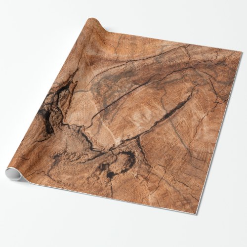 Brown Wood Wrapping Paper