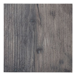 Brown wooden board faux canvas print