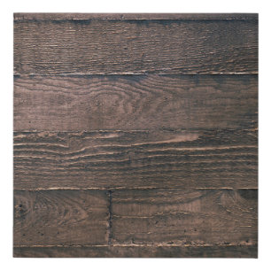 Brown wooden boards faux canvas print