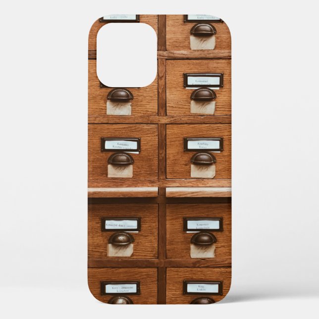 Brown wooden drawer Case-Mate iPhone case (Back)