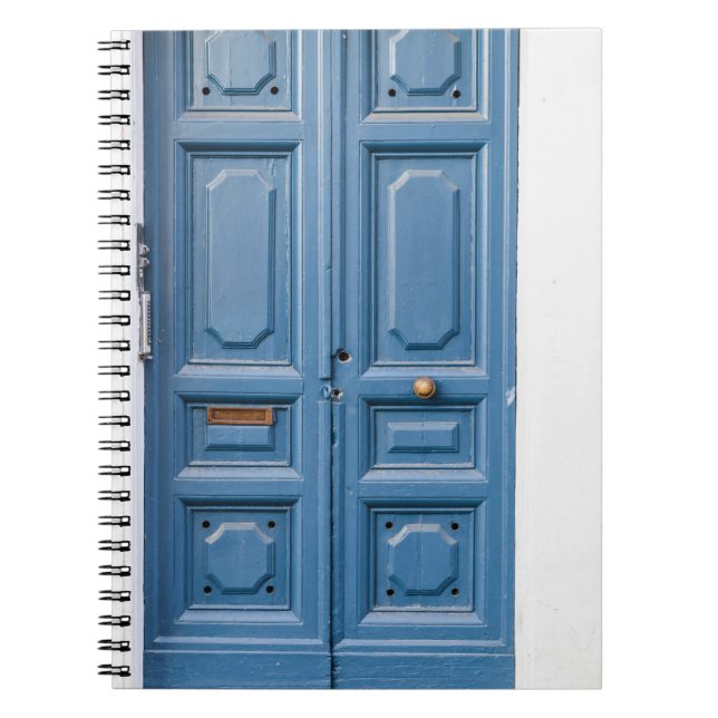 BROWN WOODEN PANELED DOORS NOTEBOOK (Front)