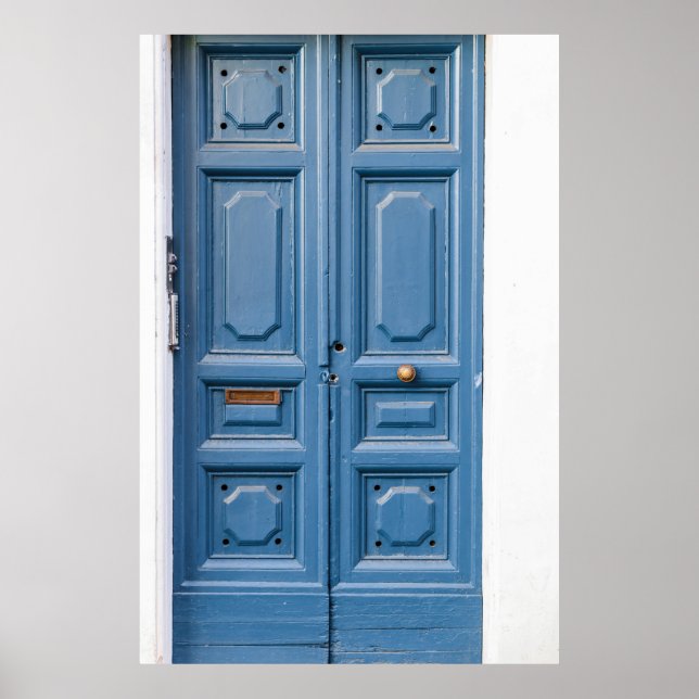 BROWN WOODEN PANELED DOORS POSTER (Front)