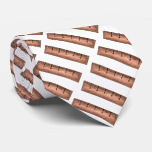 Brown Wooden Ruler Math Teacher Teaching Gift Tie