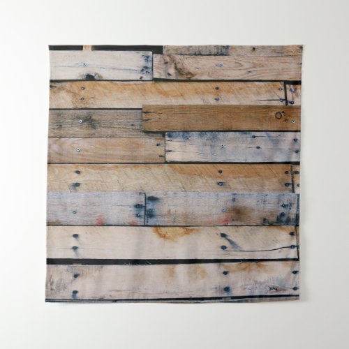 Brown wooden wall tapestry