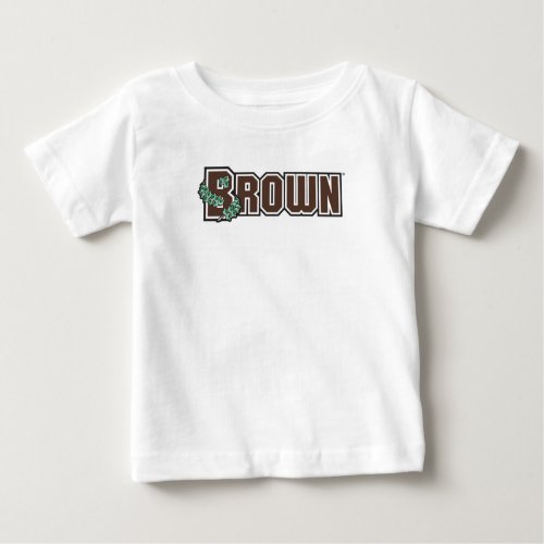 Brown Wordmark Baby T_Shirt