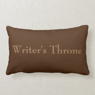 Brown, writer's cushion, writer's gift, posture lumbar pillow