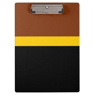 Brown Yellow Black Color Block Style Design  Clipboard