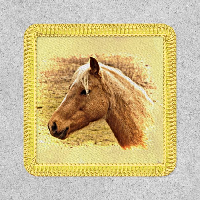 Brown Yellow Horse Patch