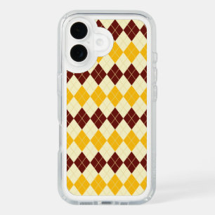 Brown - Yellow Scottish Tartan-Pattern iPhone 16 Case