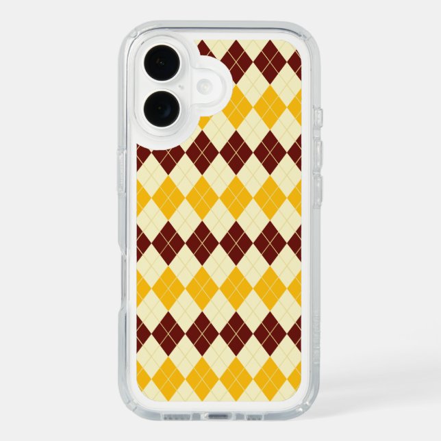 Brown - Yellow Scottish Tartan-Pattern Speck iPhone Case (Front)