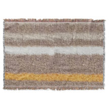 Brown, yellow, white plush stripes