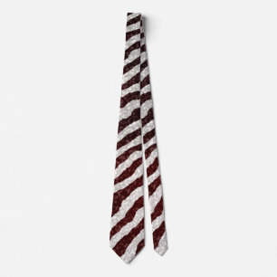 Brown Zebra Neck Tie