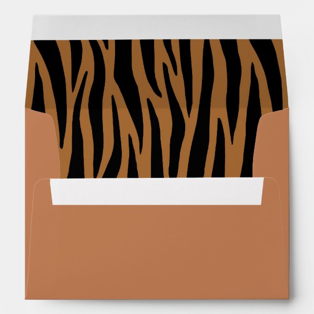 Brown Zebra Stripes Envelopes (Back (Bottom))