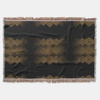 Brown Zigzag Comfy Throw Blanket