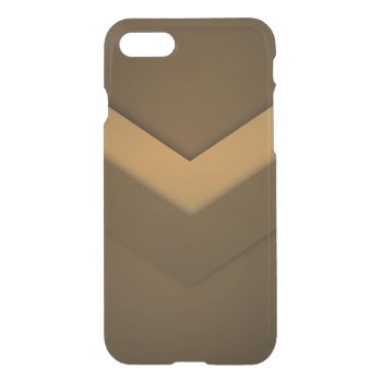 Brown Zigzag Design iPhone 7 Case