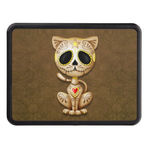 Brown Zombie Sugar Kitten Cat Tow Hitch Cover