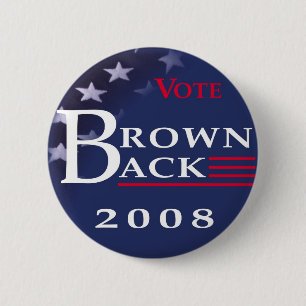 Brownback 2008 Button