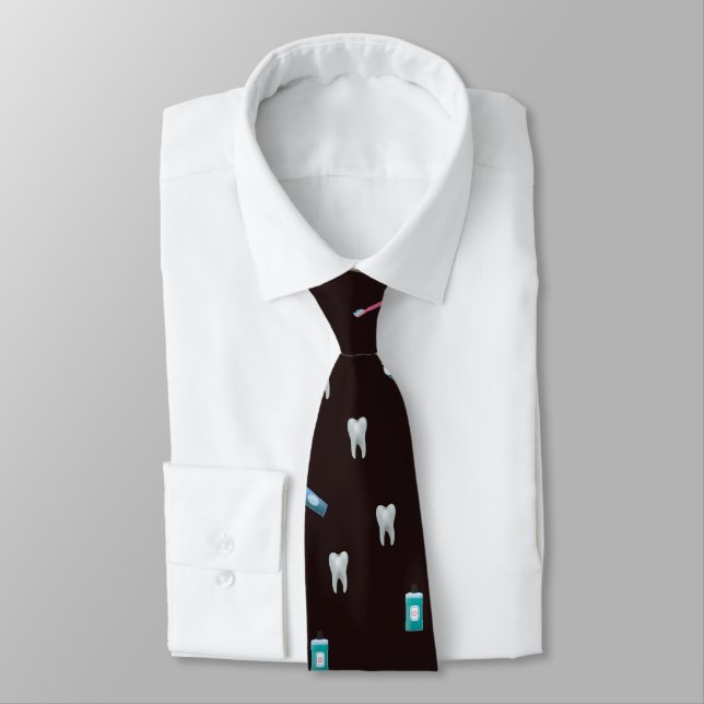 BrownDental Neck Tie (Tied)