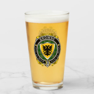 Browne Irish Shield Beer Glass