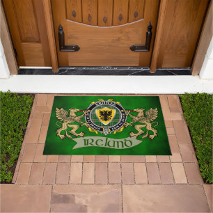Browne Irish Shield & Griffin Personalized Doormat