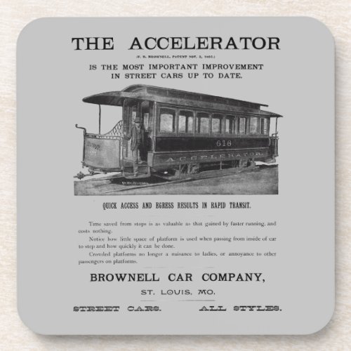 Brownell Car Company     Beverage Coaster