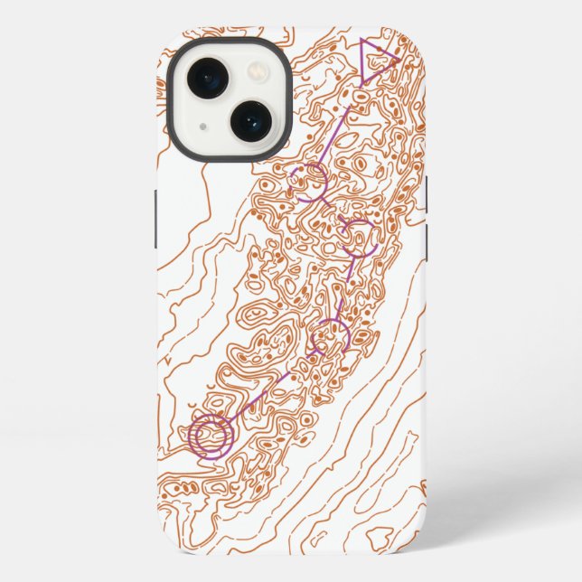 Brownell Orienteering Map Iphone Case (Back)