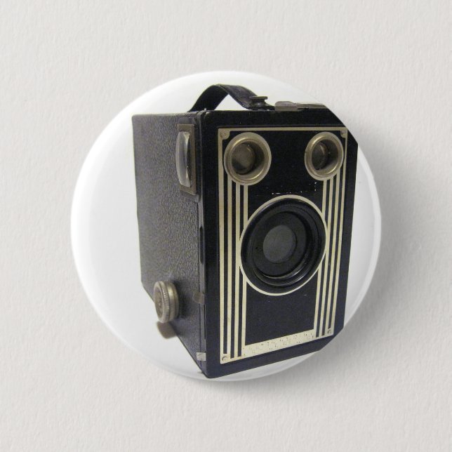 Brownie Antique Camera Button (Front)