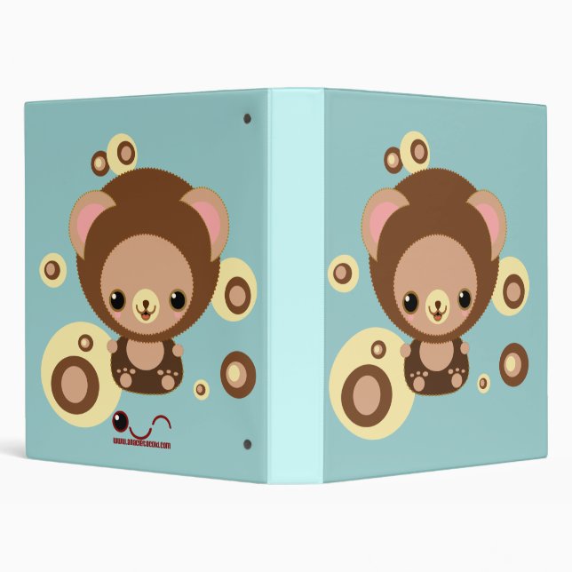 brownie bear 3 ring binder (Background)