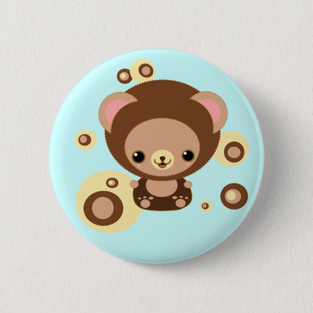 brownie bear button (Front)
