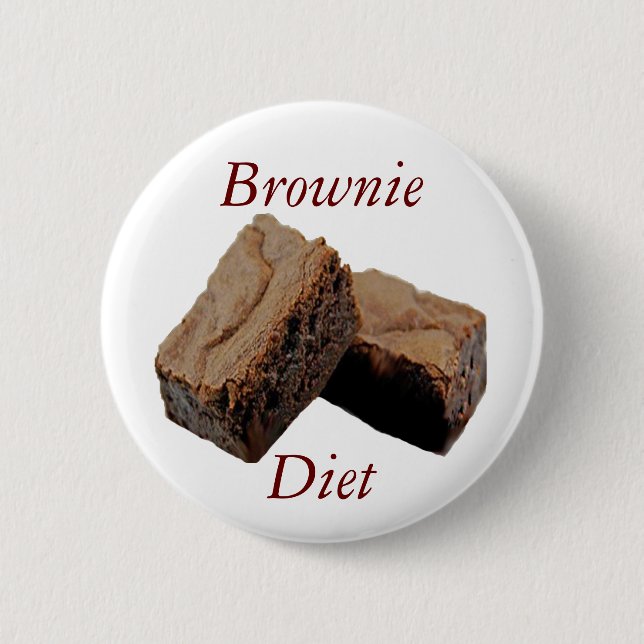 Brownie Diet Pinback Button (Front)