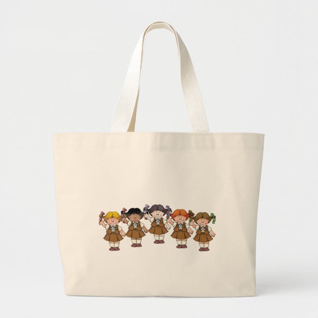 Brownie Group Large Tote Bag (Front)