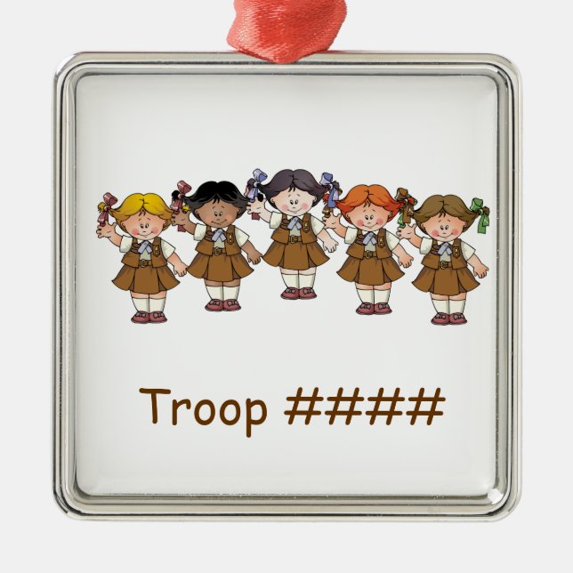 Brownie Group Metal Ornament (Front)