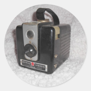 Brownie Hawkeye Camera Classic Round Sticker