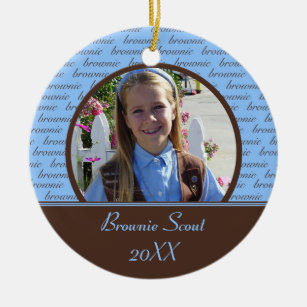 girl scout brownie ornament