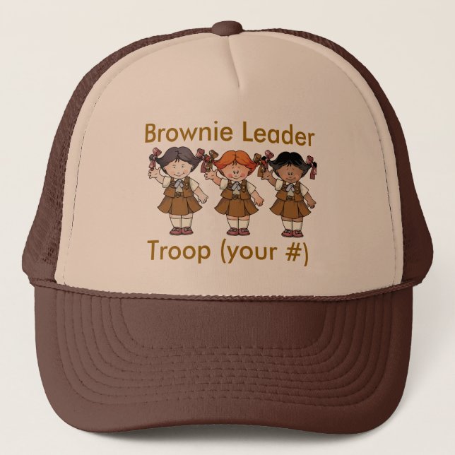 Brownie Troop Leader Trucker Hat (Front)